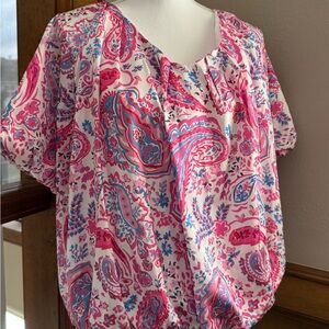Pink Paisley Blouse